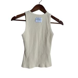 Rozalia Atoir The Tank Ribbed in Cream Womans Small